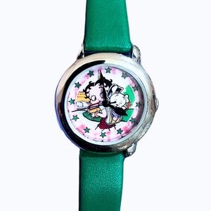 Betty Boop Collectible Watch by Willabee and Ward Green Band